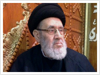 في حرم الامام الحسين قبل إقامة صلاة المغرب